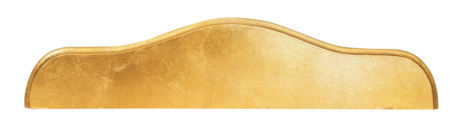 Biscottini MENSOLA A MURO IN LEGNO FINITURA FOGLIA ORO ANTICATO L59XPR13XH14 cm Made in Italy