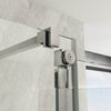 Sopravasca in vetro 6mm trasparente da 85 + deflettore da 40cm H140cm