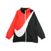 Nike Giacca a Vento Donna W Swoosh Jkt Wvn Cb Black/university Red/white da donna