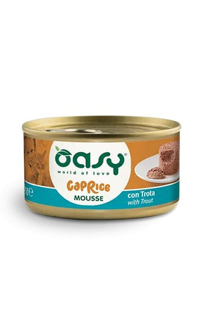 Oasy Adult CaPrice Gatti Mousse Trota Scatoletta 85gr