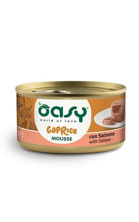 Oasy Adult CaPrice Gatti Mousse Salmone Scatoletta 85gr