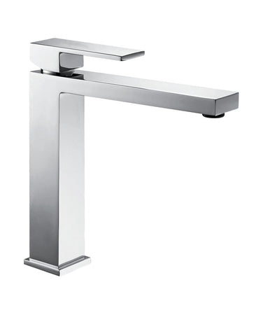 Miscelatore lavabo alto squadrato