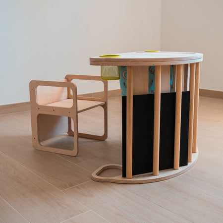 Dondolo/Tavolino + Sedia multifunzione Magic Table