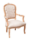 Biscottini Poltrona stile francese Luigi XVI in legno massello di faggio XVI, faggio,