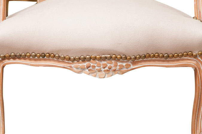 Biscottini Biscottini Poltrona Stile Francese Luigi XVI Legno Massello Faggio Intagliata