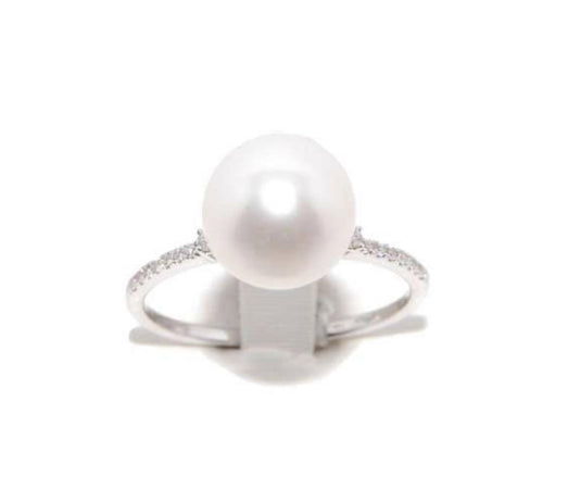 Visconti - Anello Perla e Diamanti