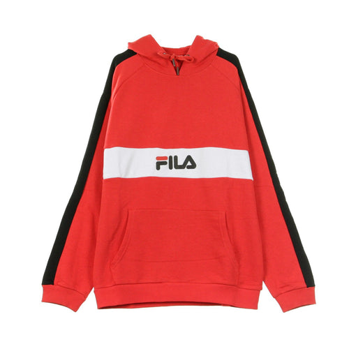 FILA Felpa Leggera Cappuccio Uomo Jeremy True Red/bright White/black da uomo