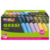 Scatola 100 Gessetti Tondi 10X81Mm Colori Assortiti Deco
