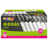 Scatola 100 Gessetti Tondi 10X81Mm Bianchi Deco