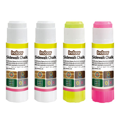 Astuccio 4 Gessi Da Pavimento Per Interno Colori Assortiti Cwr