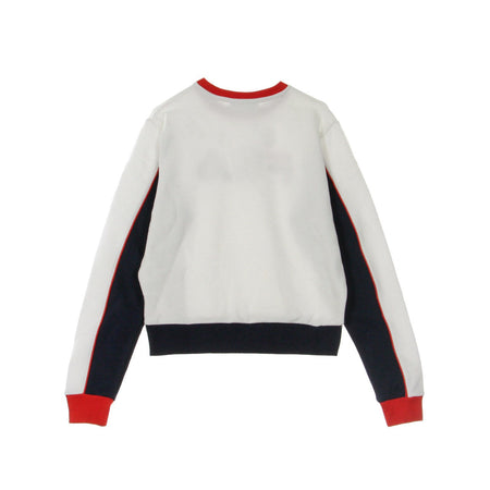 FILA Felpa Girocollo Donna Nuria Colour Block Boyfriend White/peacoat da donna