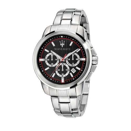 Orologio MASERATI uomo Successo cronografo acciaio / nero