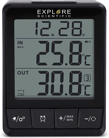 explore scientific termometro Temperatura interna / esternaSupporta fino a 3 sensori 1 incluso in confezione