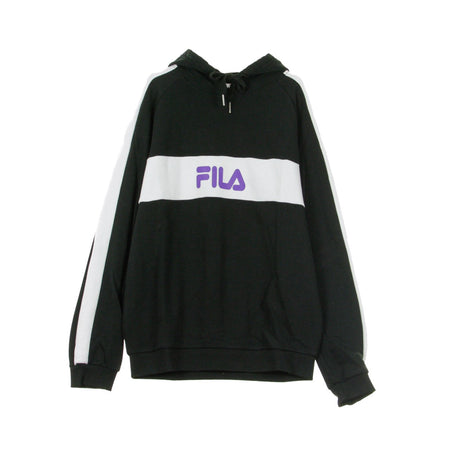 FILA Felpa Leggera Cappuccio Uomo Jeremy Hoodie Black/bright White da uomo