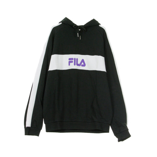 FILA Felpa Leggera Cappuccio Uomo Jeremy Hoodie Black/bright White da uomo