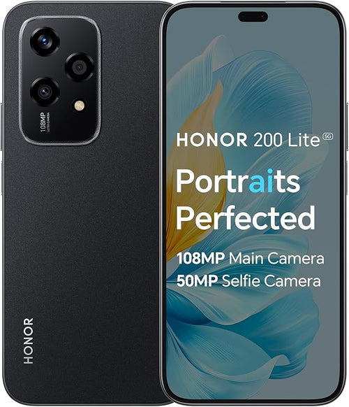 HONOR 200 LITE 8+256GB 6.75G MIDNIGHT BLACK DS ITA