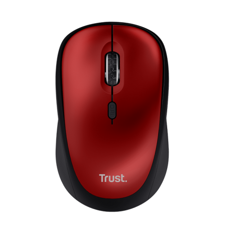 TRUST MOUSE YVI WIRELESS, ECO, ROSSO