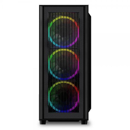 Case Sharkoon Rgb Wave - Atx, Micro Atx - Alimentatore NON presente - 2 porte USB frontali, audio in/out - 3x Ventole 120mm. - Mid Tower ATX