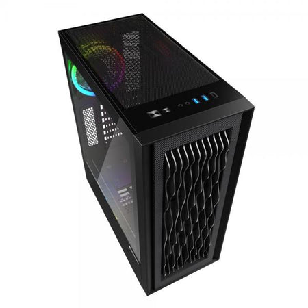 Case Sharkoon Rgb Wave - Atx, Micro Atx - Alimentatore NON presente - 2 porte USB frontali, audio in/out - 3x Ventole 120mm. - Mid Tower ATX
