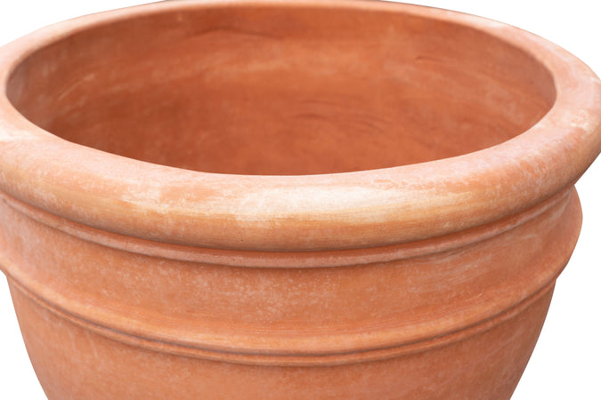 Biscottini Biscottini Vaso Orcio Coppa Terracotta Galestro Toscano Lavorato a Mano 77x87