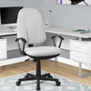Sedia Scrivania da Ufficio 5 Ruote Girevole Ergonomica Altezza Regolabile Grigio