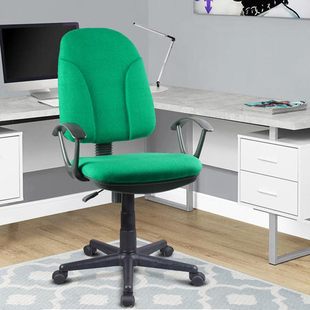 Sedia Scrivania da Ufficio 5 Ruote Girevole Ergonomica Altezza Regolabile Verde