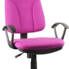 Sedia Scrivania da Ufficio 5 Ruote Girevole Ergonomica Altezza Regolabile Rosa