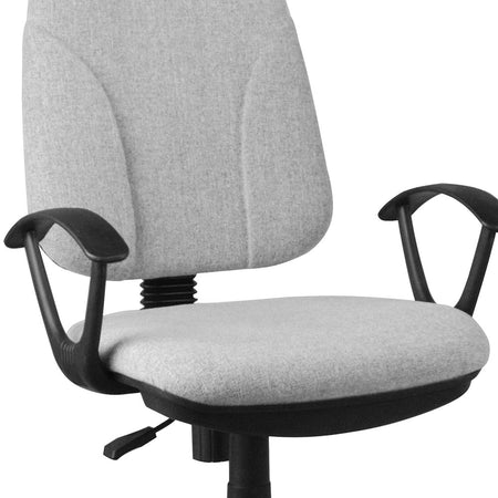 Sedia Scrivania da Ufficio 5 Ruote Girevole Ergonomica Altezza Regolabile Grigio