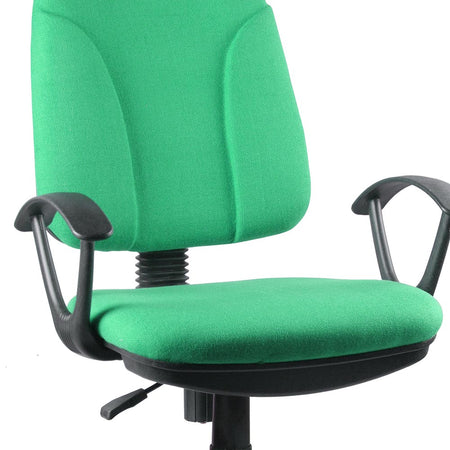 Sedia Scrivania da Ufficio 5 Ruote Girevole Ergonomica Altezza Regolabile Verde