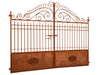 Biscottini CANCELLO IN FERRO FINITURA ANTICATA L320XPR8XH245 CM battuto forgiato mano.