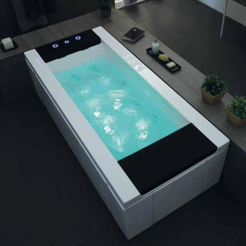 Vasca da Bagno Idromassaggio Rettangolare Vittoria con cascata