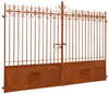 Biscottini Cancello in ferro finitura anticata L332XPR8XH254 CM forgiato mano verniciato