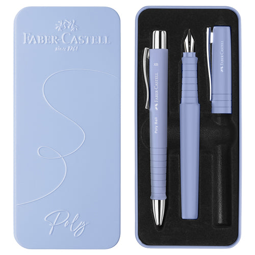 Set Stilo B Poly Pen + Sfera 0,7Mm Poly Ball Fusto Pale Iris Faber Castell
