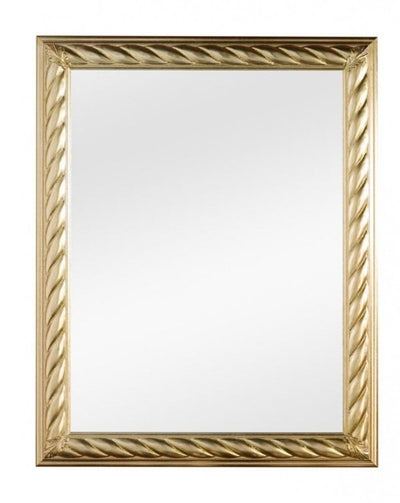 MOBILI 2G - Specchiera in foglia oro rettangolare Misure: 64 x 84 x 4