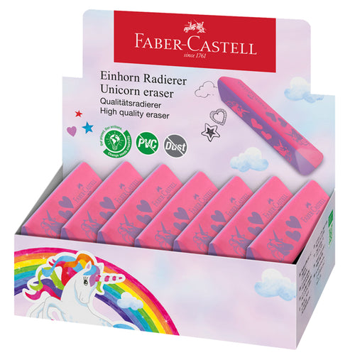 Expo 15 Gomma Triangolare Unicorno Colori Assortiti Faber Castell