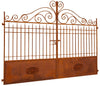 Biscottini Cancello in ferro finitura anticata L320XPR8XH245 CM forgiato mano verniciato