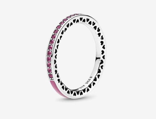 Pandora - Anello Cuori Radiosi Color Orchidea
