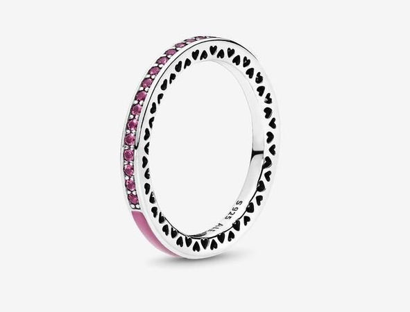 Pandora - Anello Cuori Radiosi Color Orchidea