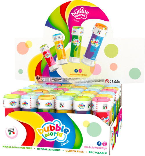 Bolle di Sapone "Color Bubbles" in confezione da 36PZ