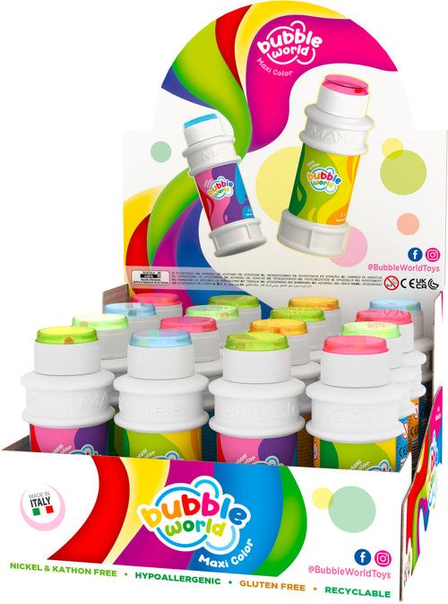 Bolle di Sapone "Maxi Color Bubbles" in confezione da 16PZ