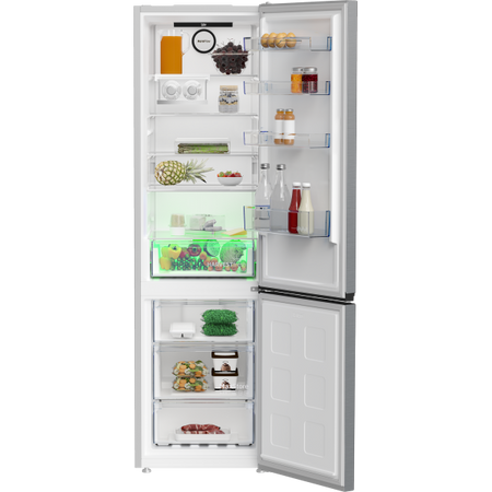 Beko Frigo Combinato 407lt D Total No Frost 60cm Metallook B5rcne405hxb