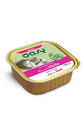 Oasy Adult Gatti Delizioso Paté Vitello Vaschetta 100gr