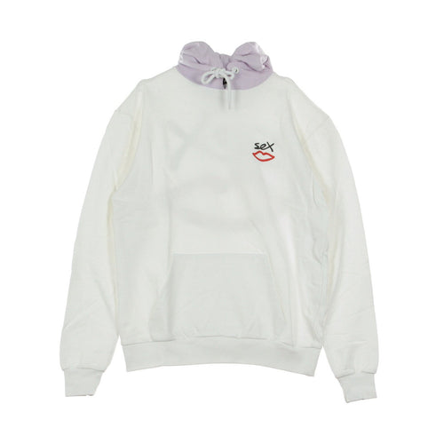SEX SKATEBOARDS Felpa Leggera Cappuccio Uomo Two Tone Hoody Optic White/pastel da uomo