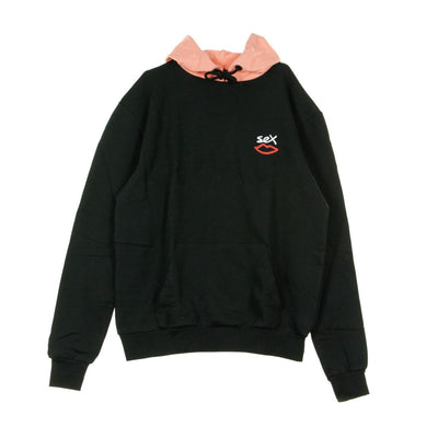 SEX SKATEBOARDS Felpa Leggera Cappuccio Uomo Two Tone Hoody Black da uomo