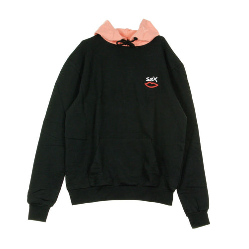 SEX SKATEBOARDS Felpa Leggera Cappuccio Uomo Two Tone Hoody Black da uomo