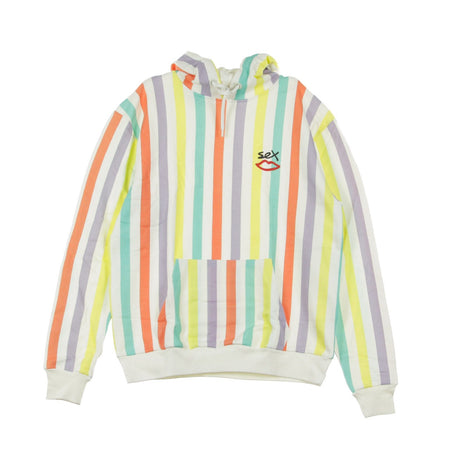 SEX SKATEBOARDS Felpa Leggera Cappuccio Uomo Slater Hoody Pastel Stripe da uomo