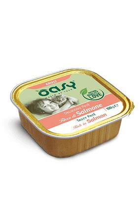 Oasy Adult Gatti Delizioso Paté Salmone Vaschetta 100gr