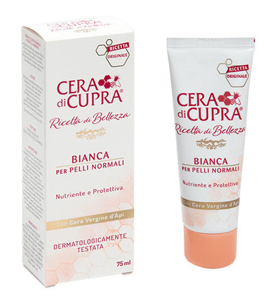 Cera di cupra crema bianca nutriente e anti età per pelli normali tubo 75ml