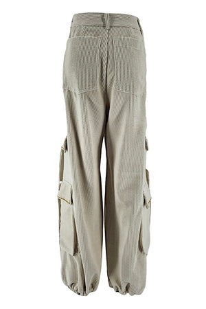 BYE Pantaloni Panna da donna