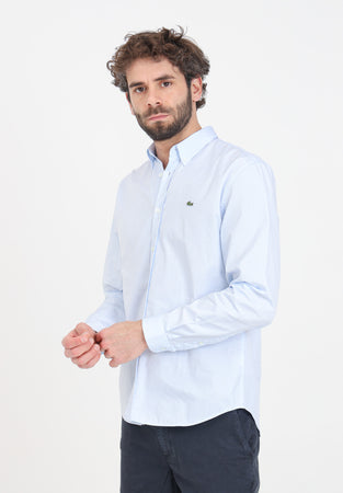 Lacoste Camicie Celeste da uomo